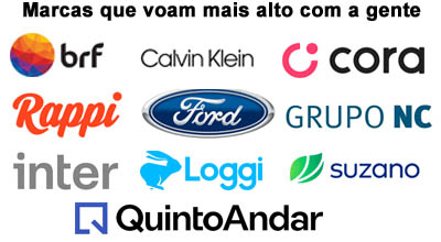 Marcas que voam mais alto com a gente